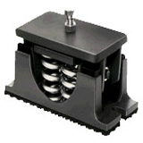 Steel spring vibration isolator